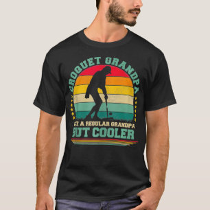 Lustiger Vintage Retro Krocket Opa Vatertag T-Shirt