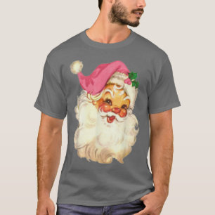 Lustiger Vintage-Rosa Weihnachtsmann Rosa Weihnach T-Shirt