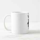 Lustiger Vintage schwarzer Hahn Huhn Kaffeetasse (Links)