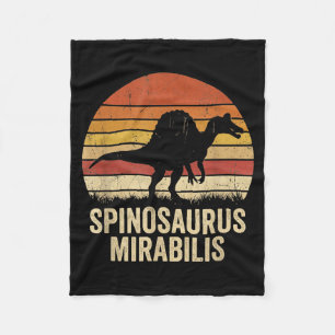 Lustiger Vintage-Spinosaurus-Dinosaurier Spinosaur Fleecedecke