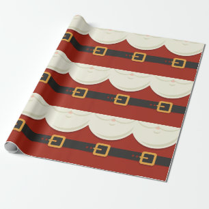 Lustiger Vintage-Weihnachtsmann-Anzug Geschenkpapier
