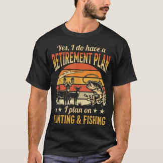 Lustiger Vintage-Witz Ruhestandsplan auf der Jagd T-Shirt