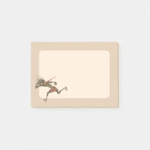 Lustiger Vintage-Yokai-Geist Post-it Klebezettel