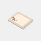Lustiger Vintage-Yokai-Geist Post-it Klebezettel (angewinkelt)