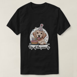 Lustiger "VIP der Pfoten-Party" Hundegeburtstag T-Shirt