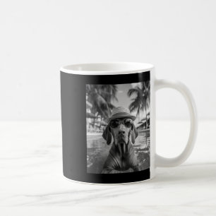 Lustiger Vizsla-Selfie-Hund Sommerferien Kaffeetasse