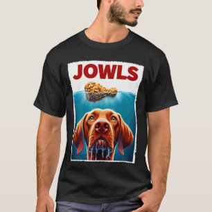 Lustiger Vizsla und Fried Chicken Parodie Wangen H T-Shirt