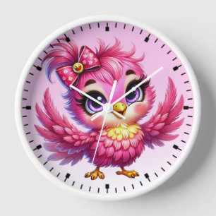 Lustiger Vogel Cartoon Sublimation-56342 Uhr
