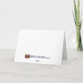 Lustiger Vogel - denkend an Sie, kardieren Sie Karte (Rückseite)