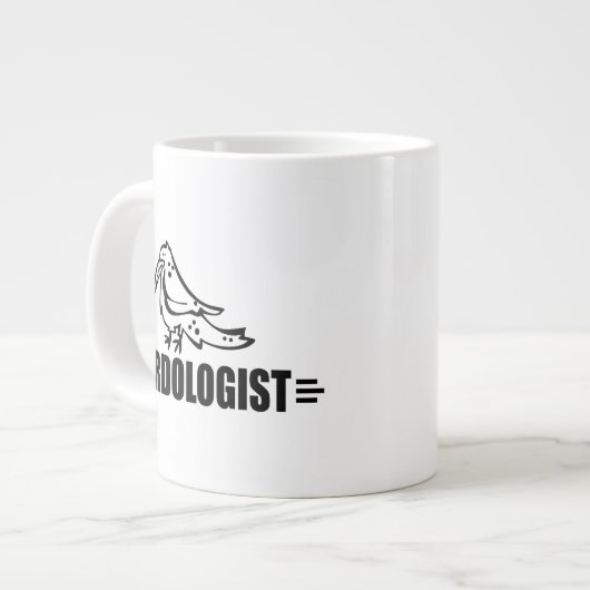 Lustiger Vogel Jumbo-Tasse (Vorderseite Links)