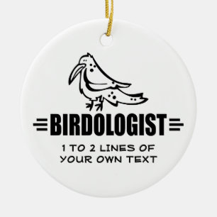 Lustiger Vogel Keramik Ornament