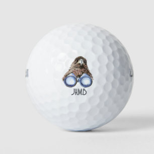Lustiger Vogelbeobachter Humor Habicht Fernglas Mo Golfball
