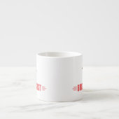 Lustiger Vogelbeobachtung-Flamingo Espressotasse (Vorderseite)