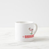 Lustiger Vogelbeobachtung-Flamingo Espressotasse (Vorderseite Rechts)