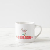 Lustiger Vogelbeobachtung-Flamingo Espressotasse (Rechts)