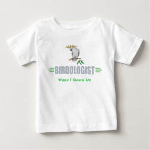 Lustiger Vogelliebhaber-Nymphensittich Baby T-shirt