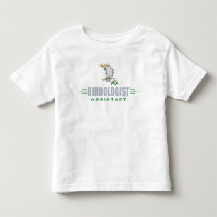 Lustiger Vogelliebhaber-Nymphensittich Kleinkind T-shirt