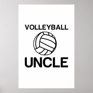 Lustiger Volleyball Poster