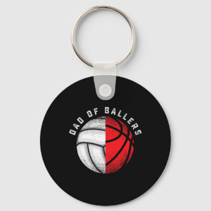 Lustiger Volleyball-Sketch-Geschenk-Vater für Sohn Schlüsselanhänger