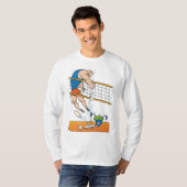 Lustiger Volleyball-T - Shirt (Vorne ganz)