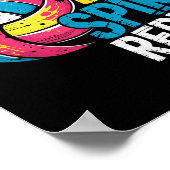 Lustiger Volleyball-Witz Bump Set Spike Repeat Spi Poster (Ecke)