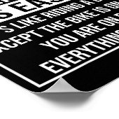 Lustiger Vorgesetzter-Design-Spruch_ Ein Vorgesetz Poster (Ecke)