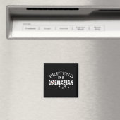 Lustiger vorgespielter Dalmatiner-Hundefan-Hallowe Magnet (In Situ (Geschirrspüler))