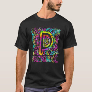 Lustiger Vorklassen-Tie-Dye-Rückkehr-zur-Schule-Le T-Shirt