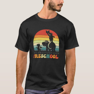 Lustiger Vorschul-Flusspferd Rückkehr zur Schule L T-Shirt