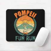 Lustiger Vulkan Pompeji Fun Run Geographie Vulkano Mousepad (Mit Mouse)