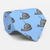 Lustiger Wal Krawatte (Gerollt)