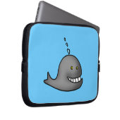 Lustiger Wal Laptopschutzhülle (Vorne Rechts)