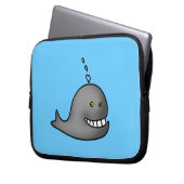 Lustiger Wal Laptopschutzhülle (Vorderseite Links)