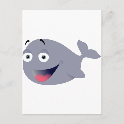 Lustiger Wal Postkarte (Vorderseite)