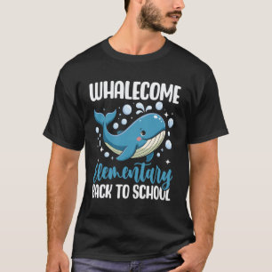 Lustiger Wal Willkommen zurück in der Grundschule  T-Shirt