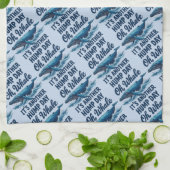 Lustiger Wal-Wortwitz "Oh Wal" Hump Day Design Geschirrtuch (Gefaltet)