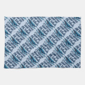 Lustiger Wal-Wortwitz "Oh Wal" Hump Day Design Geschirrtuch (Horizontal)
