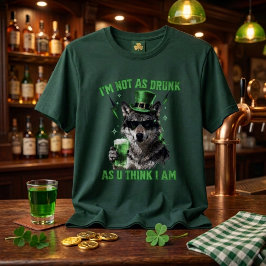 Lustiger Waldgrüner 'Ich bin nicht so betrunken' W T-Shirt