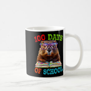 Lustiger Waldmurmeltier 100. Schultag Lehrer Waldm Kaffeetasse