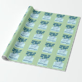 Lustiger Walfischhund Geschenkpapier (Ungerollt)
