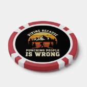 Lustiger Wanderer Outdoor-Wandern Pokerchips (Einzeln)