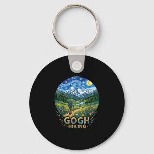 Lustiger Wanderer Sternennacht Kunst van gogh gogh Schlüsselanhänger
