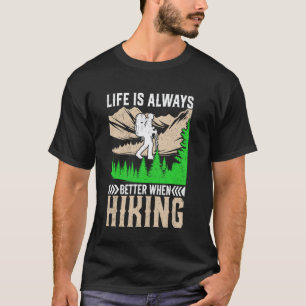 Lustiger Wanderliebhaber Bergsteiger Wanderer Berg T-Shirt