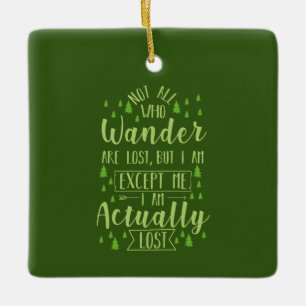 Lustiger Wanderspruch   Keramikornament