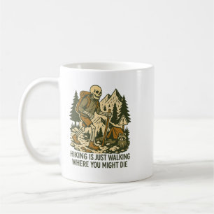 Lustiger Wandertag, Geschenk für Outdoor-Vater zum Kaffeetasse