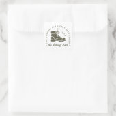 Lustiger Wandervater Quadratischer Aufkleber (Tasche)
