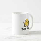 Lustiger Wandervogel Cartoon Kaffeetasse (VorderseiteRechts)