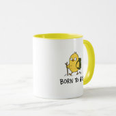 Lustiger Wandervogel Cartoon Tasse (VorderseiteRechts)