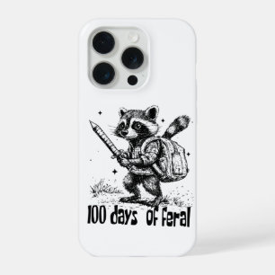 Lustiger Waschbär 100 Tage Chaos an der Wilden Sch iPhone 15 Pro Hülle