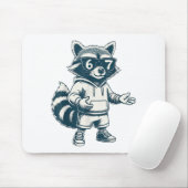 Lustiger Waschbär 67 Meme Sechs Sieben  Mousepad (Mit Mouse)
